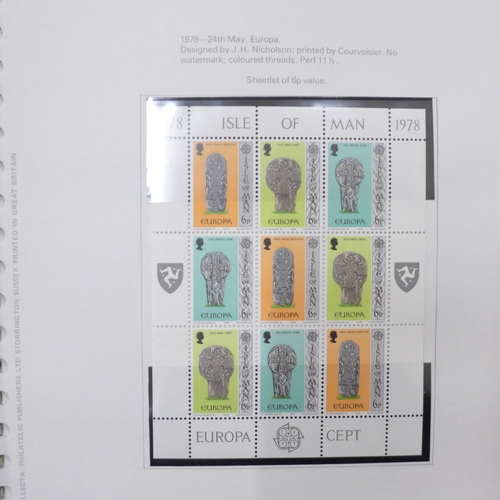 706 - Stamps; a box of Isle of Man stamp albums, covers, booklets, presentation packs, etc.