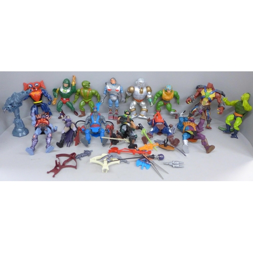 709 - A collection of fourteen original He-Man/Masters of the Universe articulated figures from the 1980s,... 