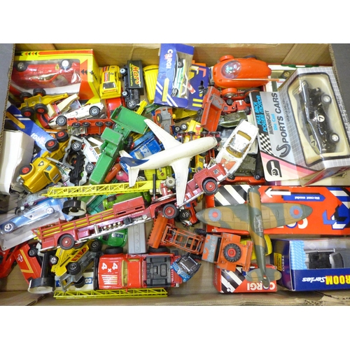 724 - A collection of die-cast model vehicles including Corgi and Tri-ang