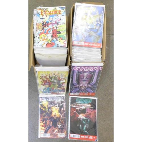 731 - 192 Modern comics; Marvel, DC Comics, Image, Dark Horse, etc., includes The Amazing Spiderman, X-Men... 