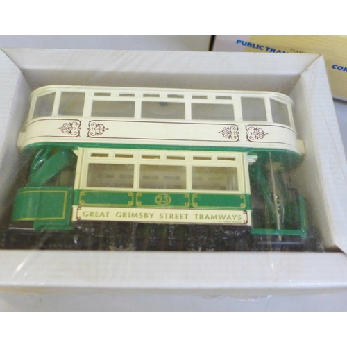 738 - Nine Corgi Classics Buses and Transport vehicles, boxed