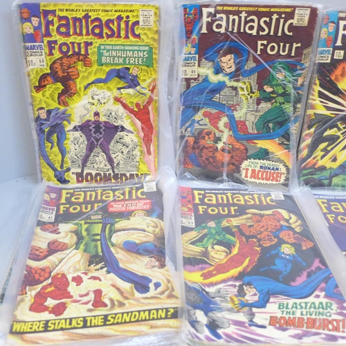 740 - A collection of fifteen Fantastic Four 1960s comics