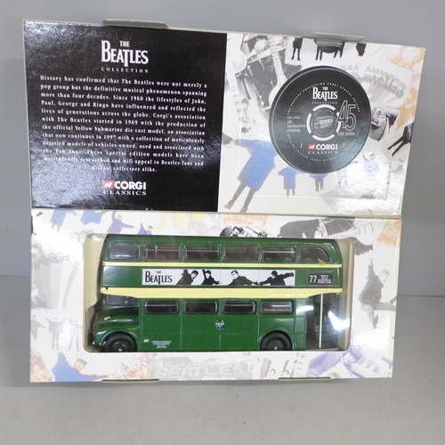 762 - The Beatles Collection Corgi Classics AEC Routemaster Liverpool Corporation model bus, boxed