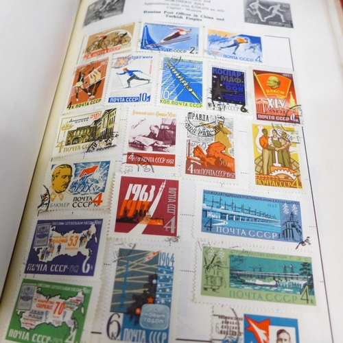 766 - Five albums of stamps and loose stamps