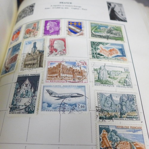 766 - Five albums of stamps and loose stamps