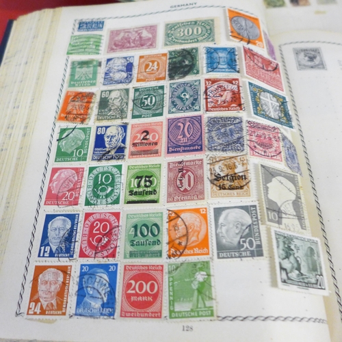 766 - Five albums of stamps and loose stamps