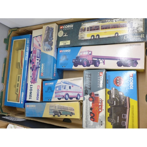 772 - Nine Corgi Classics and Corgi Collection model vehicles including Police Gift Set, boxed