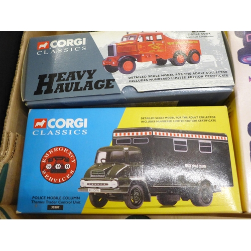 772 - Nine Corgi Classics and Corgi Collection model vehicles including Police Gift Set, boxed