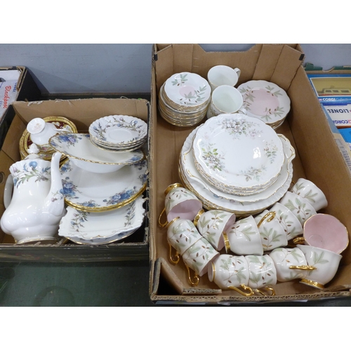 773 - A collection of Royal Albert china, Moonlight Rose, Brigadoon, Lady Hamilton, Haworth and Braemar (t... 