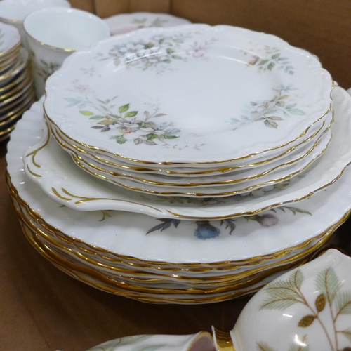 773 - A collection of Royal Albert china, Moonlight Rose, Brigadoon, Lady Hamilton, Haworth and Braemar (t... 