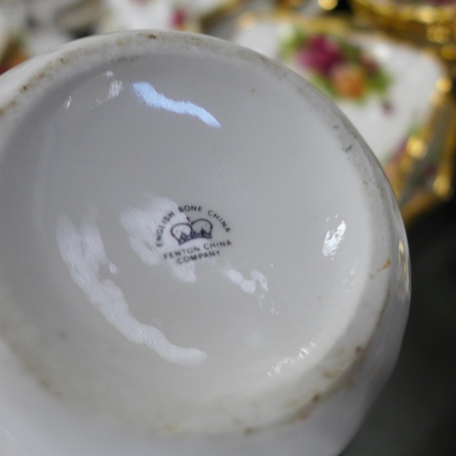 776 - A large quantity of Royal Albert Old Country Roses china including a telephone, clock, trinket boxes... 