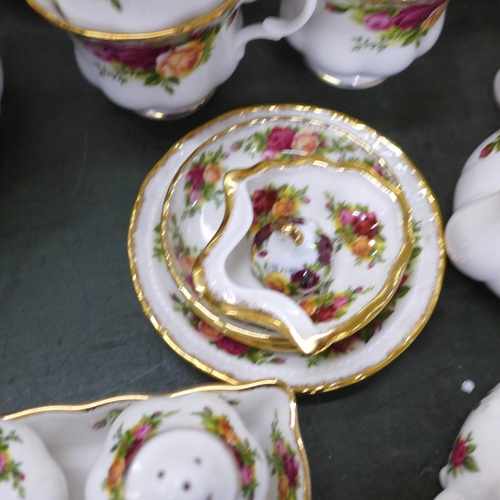 776 - A large quantity of Royal Albert Old Country Roses china including a telephone, clock, trinket boxes... 