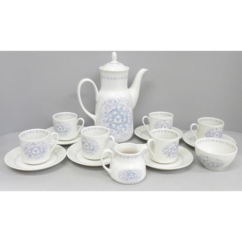 779 - A Royal Doulton Crawford six setting coffee set **PLEASE NOTE THIS LOT IS NOT ELIGIBLE FOR POSTING A... 