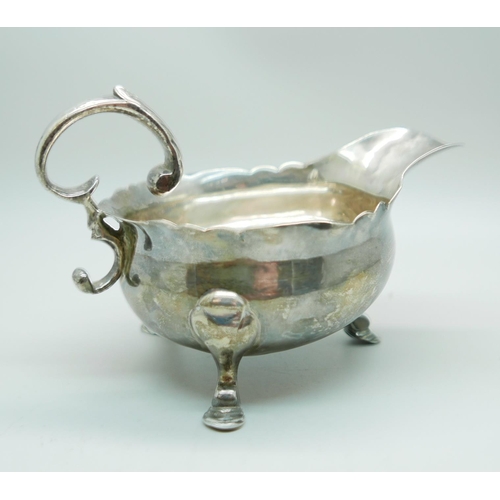 816 - A George II silver jug, London 1741, Francis Spilsbury I, 169g