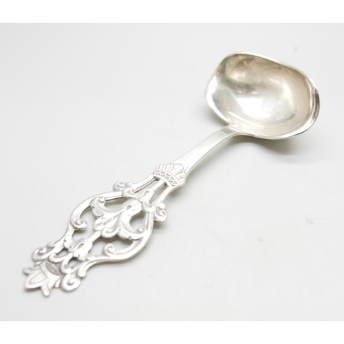 856 - A Norwegian .830 silver ladle, maker's mark NM, Norsk Monster, 49.3g