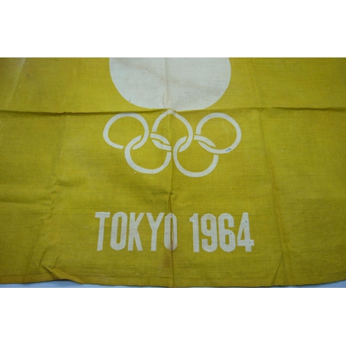 918 - A 1964 Tokyo Olympics flag, 43cm wide