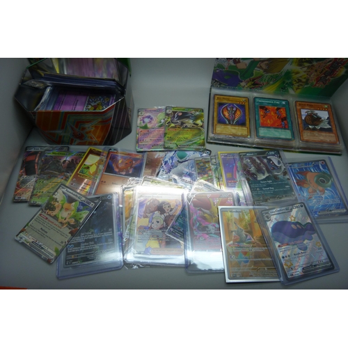 923 - Three boxes of Pokemon Trading Cards including four sealed packs, Japanese issues, many in plastic s... 