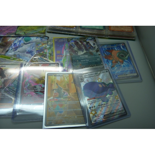 923 - Three boxes of Pokemon Trading Cards including four sealed packs, Japanese issues, many in plastic s... 