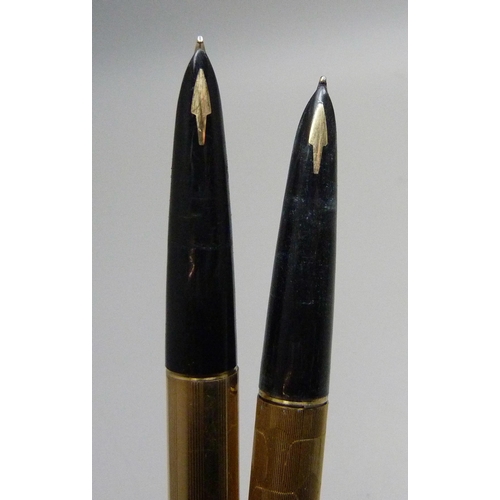 926 - Two Parker gold plated ink pens