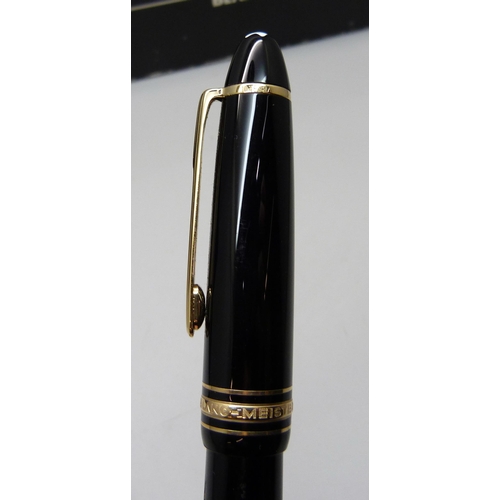 929 - A Mont Blanc Meisterstuck pen set, number 146 with original ink, serial number 104893