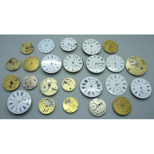 931 - Pocket watch movements