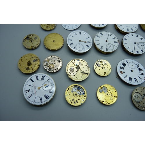 931 - Pocket watch movements