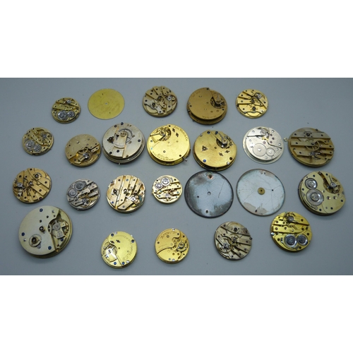 931 - Pocket watch movements