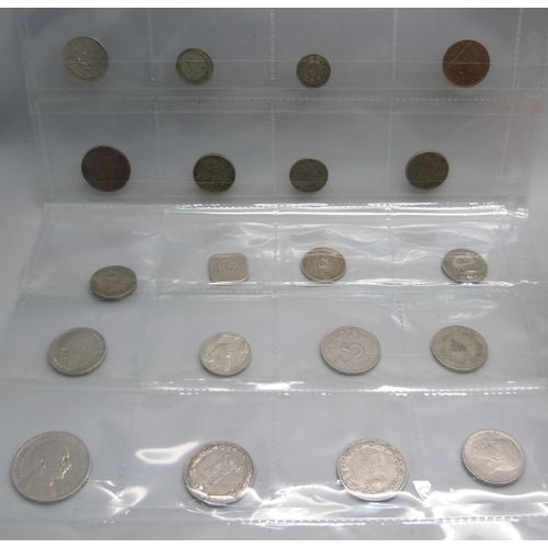 945 - A collection of European coins and tokens including 19th Century