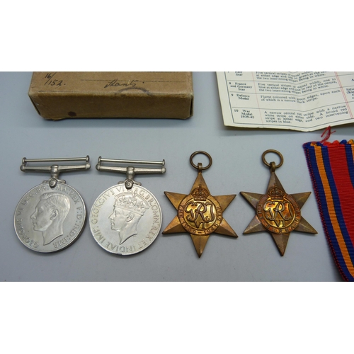 972 - A group of four WWII medals