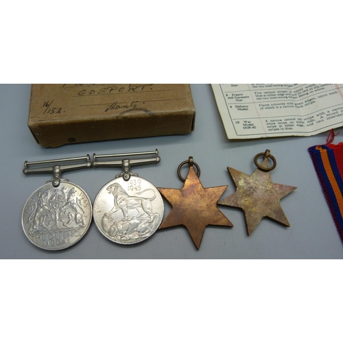 972 - A group of four WWII medals