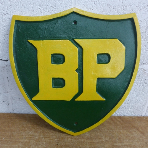 2072 - A large BP plaque * this lot is subject to VAT