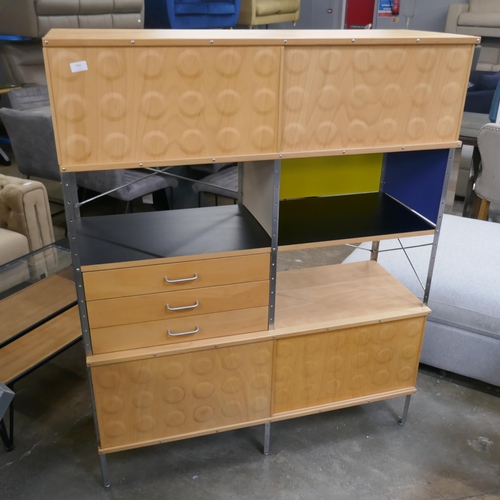 1301 - A Charles and Ray Eames style storage unit/room divider RRP £2571