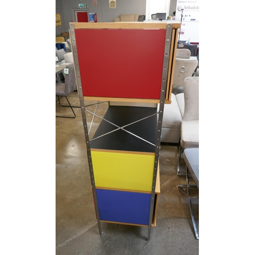 1301 - A Charles and Ray Eames style storage unit/room divider RRP £2571