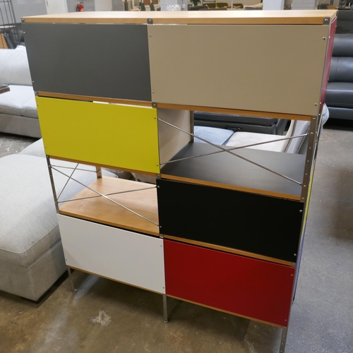 1301 - A Charles and Ray Eames style storage unit/room divider RRP £2571