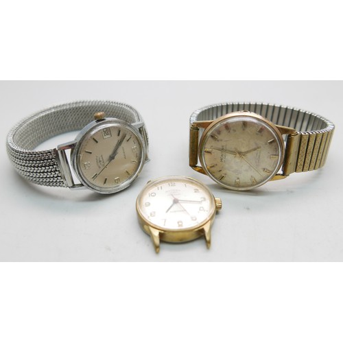 900 - Two Rotary wristwatches and a Montine wristwatch