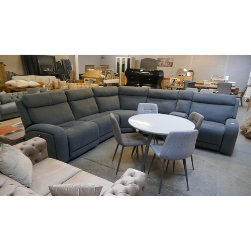 1504 - Justin Grey Sectional Reclining Sofa , Original RRP £1499.99 + VAT (4198-40/901) *This lot is subjec... 