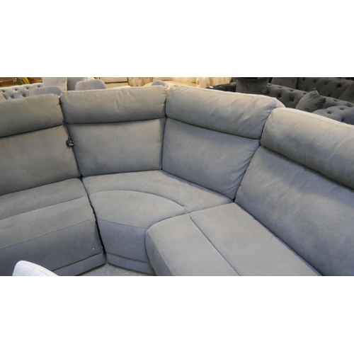 1504 - Justin Grey Sectional Reclining Sofa , Original RRP £1499.99 + VAT (4198-40/901) *This lot is subjec... 