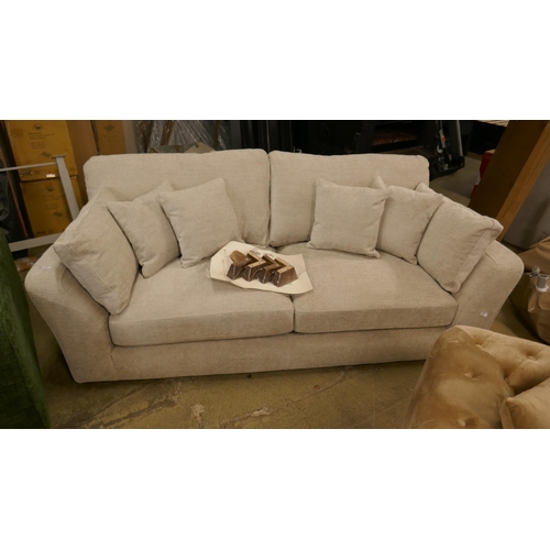 1530 - Selsey 3 Seater Pumice Fabric Sofa, Original RRP £833.33 + VAT (4198-22) *This lot is subject to VAT