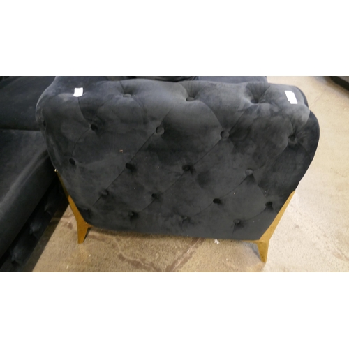 1532 - Matrix black three and two seater sofas *This lot is subject to VAT