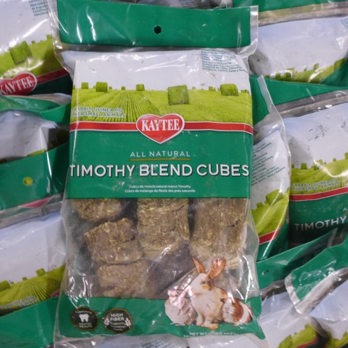 2430 - A quantity of Timothy blend cube bags for rabbits and guinea pigs, 18 cubes per bag