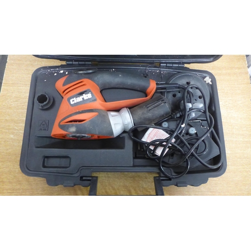 2009 - A Clarke CMS200 200w orbital 3 in 1 multi sander and a Clarke CRT130 130w rotary tool with 40 piece ... 