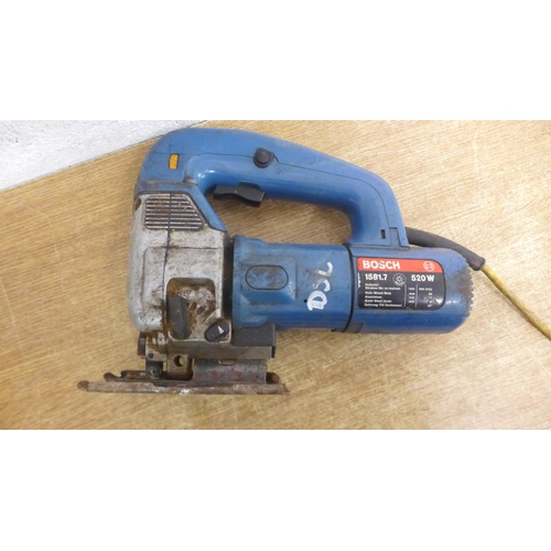 2030 - Three power tools including a Bosch 1581.7 110v 520w jigsaw, a Bosch 1182.0 240v 500w SDS hammer dri... 