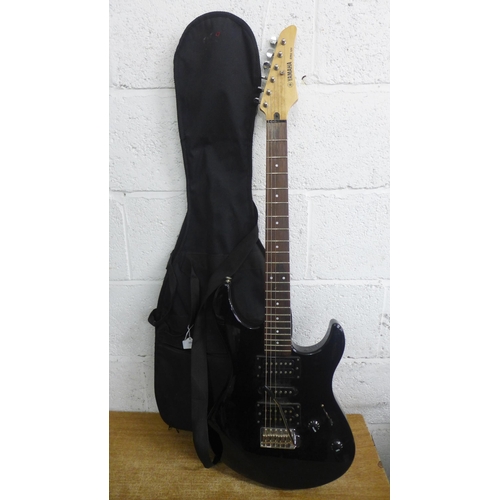 2068A - A Yamaha ERG121 6-string electric guitar with soft case