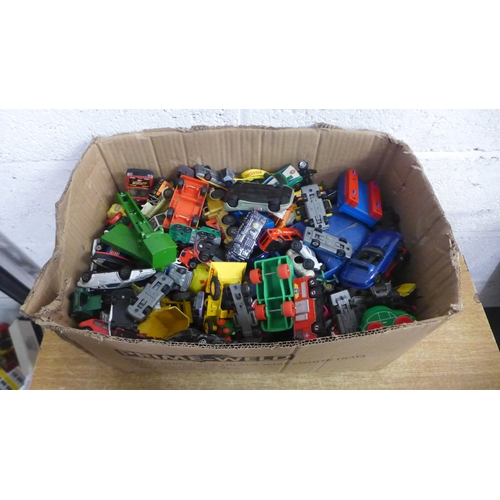 2096 - A box of die-cast model vehicles