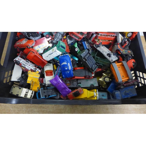 2105 - A box of die-cast model vehicles