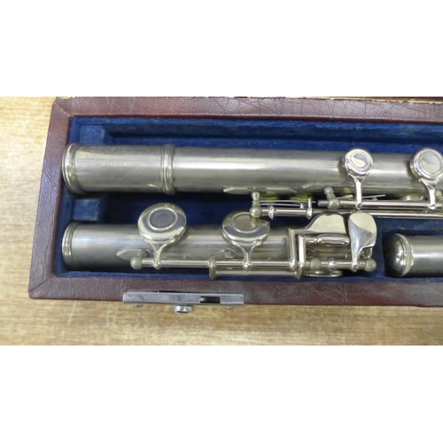 2119 - A Rudall Carte & Co. Ltd Sonata N flute - cased