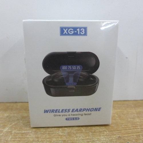 2123 - Twenty-four XG-13 wireless earphone sets, boxed, sealed