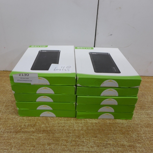 2131 - Ten Bsyyo power banks, boxed