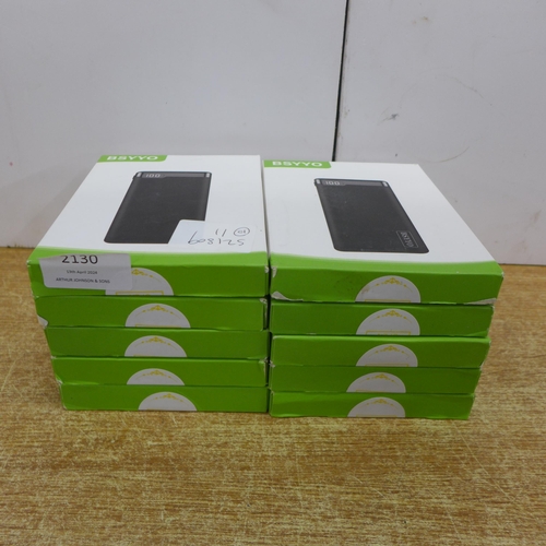 2132 - Ten Bsyyo power banks, boxed