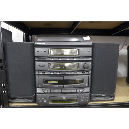 2152 - A Goodmans hi-fi system S2780/2 including compact disc player, double cassette tape deck, tuner and ... 